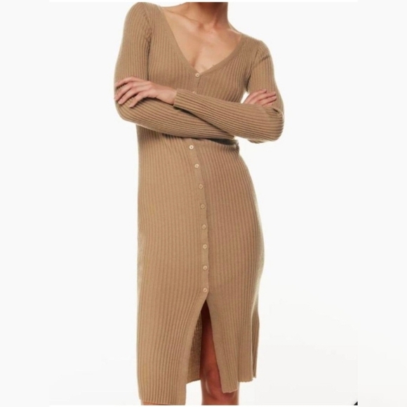 BABATON Avalon Dress Wool Long Sleeve Midi Aritzia XS - Picture 2 of 14